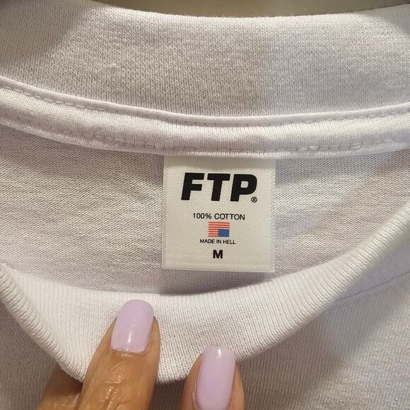 NWOT FTP God is Dead Men's White T-Shirt Size Medium - Picture 4 of 5